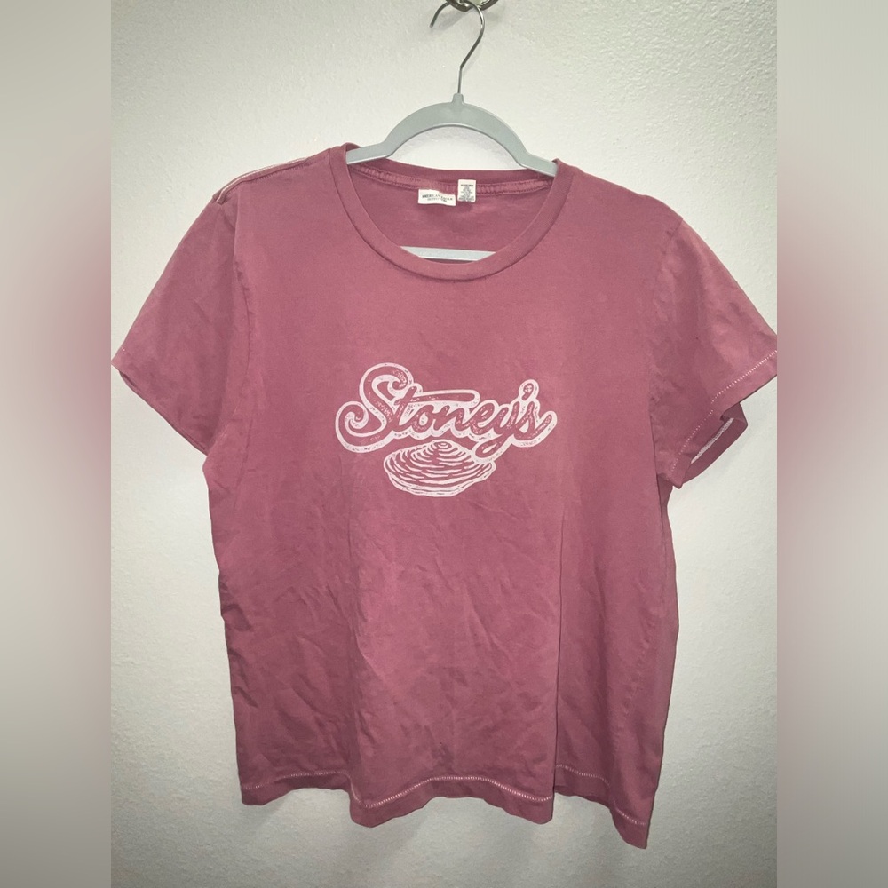 American Eagle Cropped T Shirt - Size XL